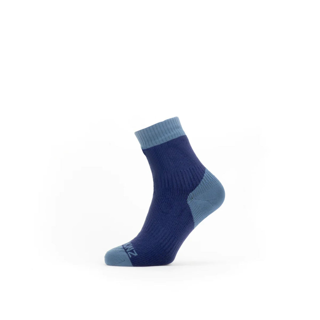 Seal Skinz Wretham Waterproof Warm Weather Ankle Length Sock #color_navy-blue