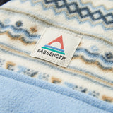 Passenger Men's Set Off Recycled Polar Quarter Zip Fleece Geo Stripe Birch / Small-Geo Stripe Birch / Medium-Geo Stripe Birch / Large-Geo Stripe Birch / X-Large-Oatmeal/Espresso / Small #- 53 Degrees North 