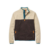 Passenger Men's Set Off Recycled Polar Quarter Zip Fleece Geo Stripe Birch / Small-Geo Stripe Birch / Medium-Geo Stripe Birch / Large-Geo Stripe Birch / X-Large-Oatmeal/Espresso / Small #- 53 Degrees North 