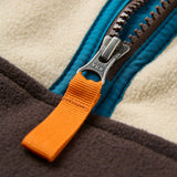 Passenger Men's Set Off Recycled Polar Quarter Zip Fleece Geo Stripe Birch / Small-Geo Stripe Birch / Medium-Geo Stripe Birch / Large-Geo Stripe Birch / X-Large-Oatmeal/Espresso / Small #- 53 Degrees North 