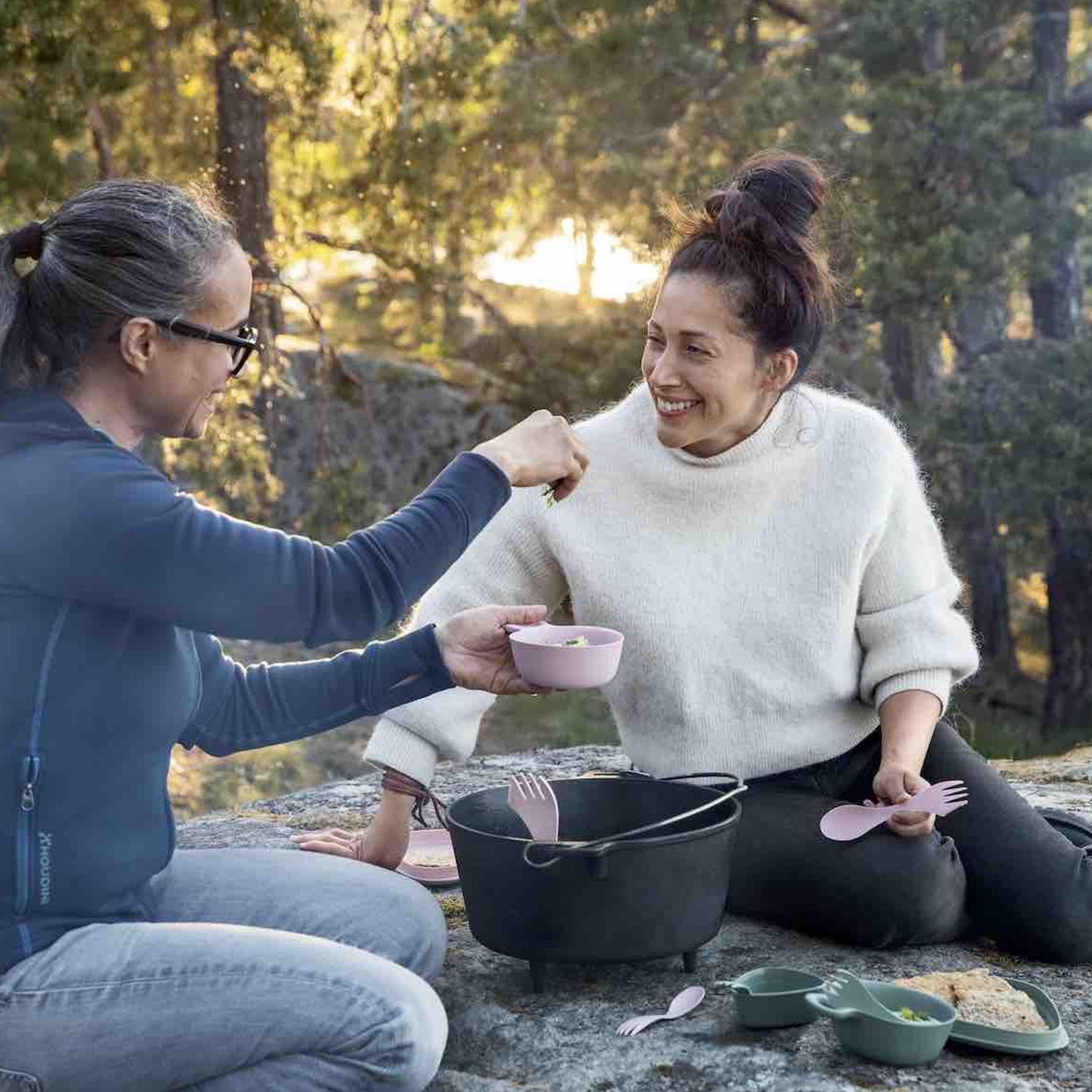 Light My Fire Spork Original Cream-Sandy Green-Nature (Assorted)-Meadow (Assorted) #- 53 Degrees North 