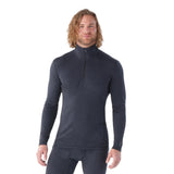 Smartwool Men's Classic Thermal Merino Base Layer 1/4 Zip Shirt Charcoal Foggy Pines / Small-Charcoal Foggy Pines / Medium-Charcoal Foggy Pines / Large-Charcoal Foggy Pines / X-Large-Charcoal Heather / Small - 53 Degrees North 