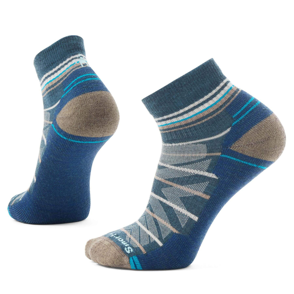 Smartwool Men's Hike Light Cushion Pattern Ankle Socks Twilight Blue / Medium (UK 5-7.5)-Twilight Blue / Large (UK 8-10.5)-Twilight Blue / X-Large (UK 11-13.5) - 53 Degrees North 