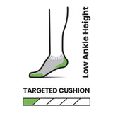 Smartwool Men's Run Targeted Cushion Low Ankle Socks Medium Grey / Medium (UK 5-7.5)-Medium Grey / Large (UK 8-10.5)-Medium Grey / X-Large (UK 11-13.5.)-Black / Large (UK 8-10.5) - 53 Degrees North 