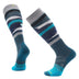 Smartwool Men's Ski Full Cushion Midnight Ski Pattern OTC Socks Black / Large (UK 8-10.5)-Twilight Blue / Large (UK 8-10.5) - 53 Degrees North 