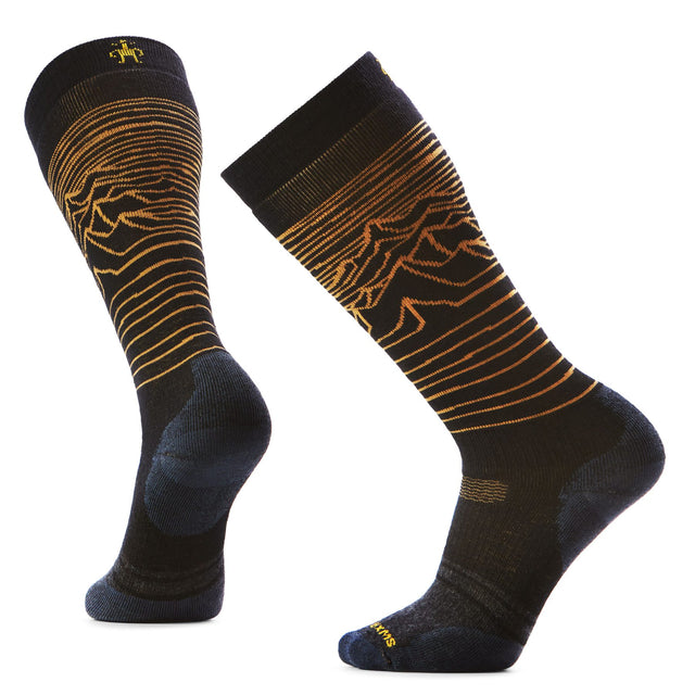 Smartwool Men's Snowboard Full Cushion Iguchi OTC Socks Black / Large (UK 8-10.5) - 53 Degrees North 