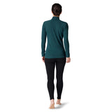 Smartwool Women's Classic Thermal Merino Base Layer 1/4 Zip Top Light Grey Foggy Pines / X-Small-Light Grey Foggy Pines / Small-Light Grey Foggy Pines / Medium-Light Grey Foggy Pines / Large-Light Grey Foggy Pines / X-Large - 53 Degrees North 