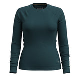 Smartwool Women's Classic Thermal Merino Base Layer Crew Shirt Twilight Blue Heather / X-Small (UK 8)-Twilight Blue Heather / Small (UK 10)-Twilight Blue Heather / Medium (UK 12)-Twilight Blue Heather / Large (UK 14)-Twilight Blue Heather / X-Large (UK 16) - 53 Degrees North 