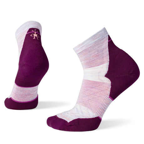 Smartwool Women's Run Targeted Cushion Ankle Socks Light Grey / Small (UK 2-4.5)-Light Grey / Medium (UK 5-7.5)-Light Grey / Large (UK 8-10.5)-Purple Eclipse / Medium (UK 5-7.5) - 53 Degrees North 