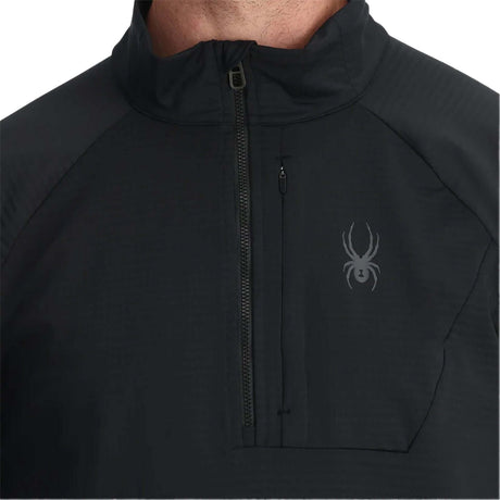 Spyder Men's Gridweb Fleece Half Zip Pullover Black / Small-Black / Medium-Black / Large-Black / X-Large-Black / XX-Large - 53 Degrees North 