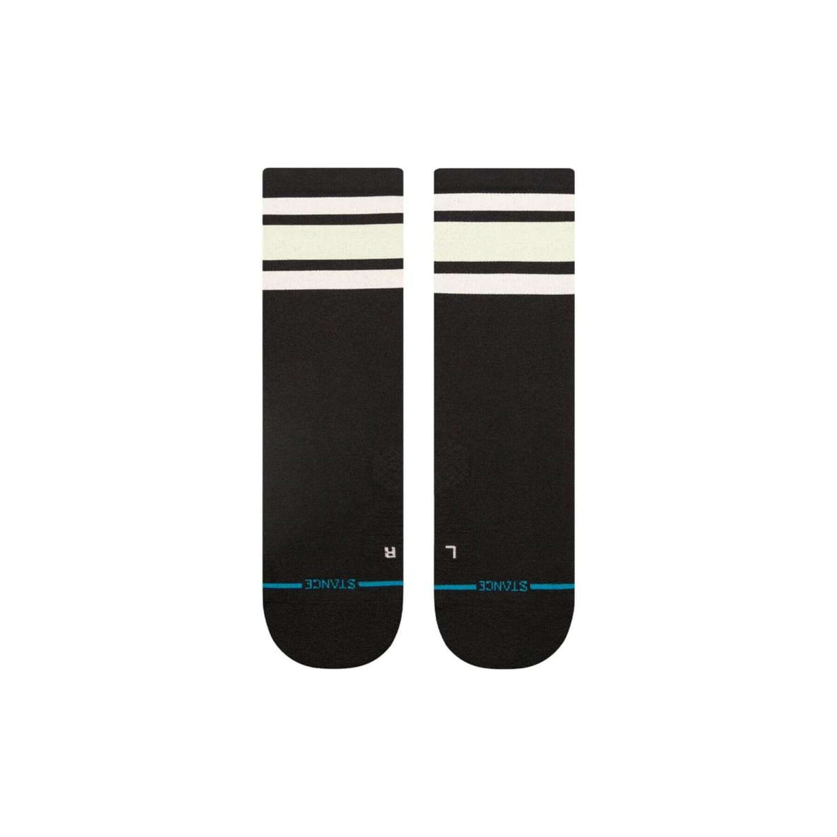Stance Boyd Light Crew Socks Black / Medium (UK 5.5-8)-Black / Large (UK 8.5-11.5) - 53 Degrees North 