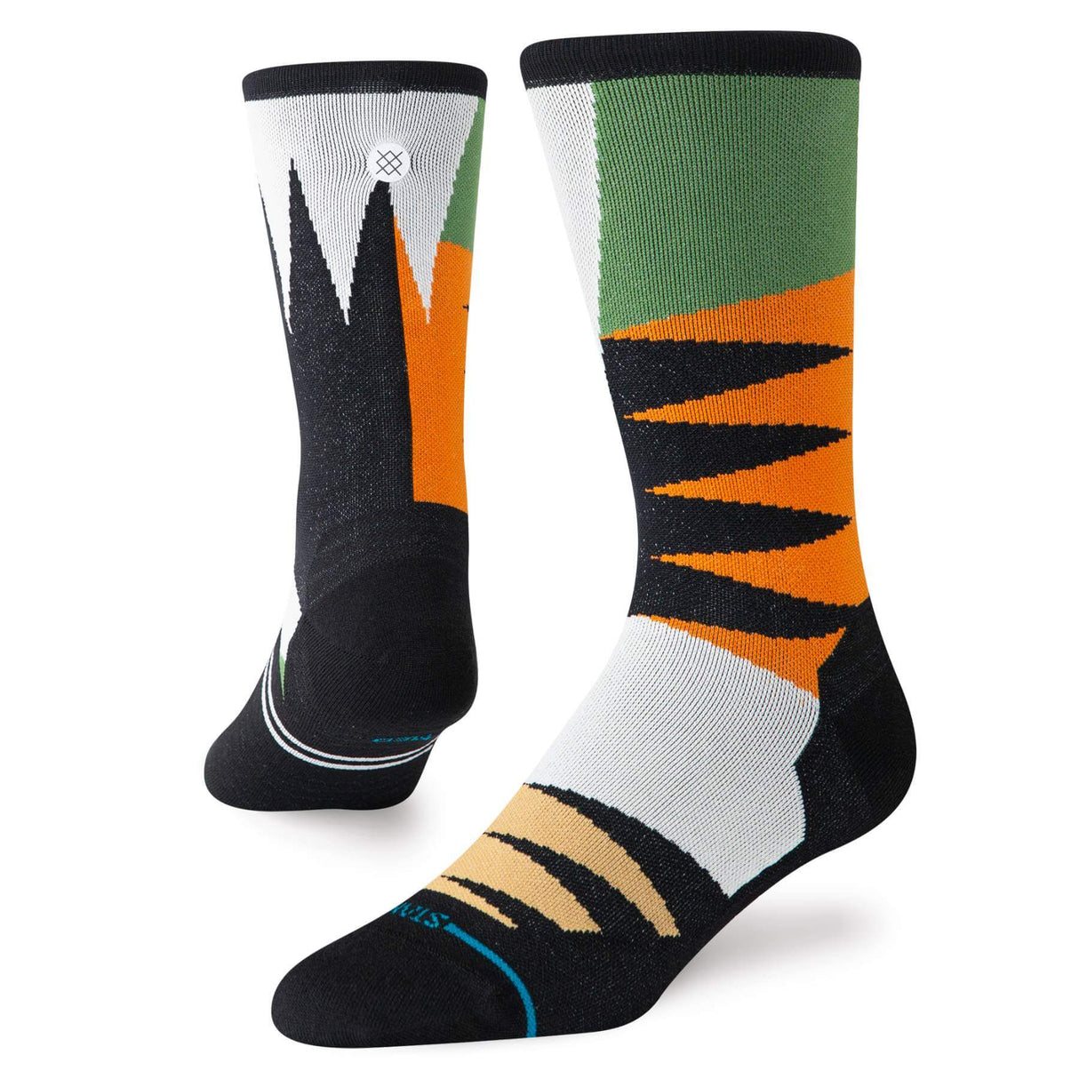 Stance Comb Through Ultra Crew Socks Green / Medium (UK 5.5-8)-Green / Large (UK 8.5-11.5) - 53 Degrees North 