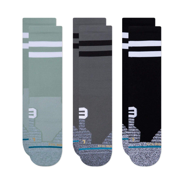 Stance Franchise Crew Socks - 3 Pack Multi / Medium (UK 5.5-8)-Multi / Large (UK 8.5-11.5) - 53 Degrees North 