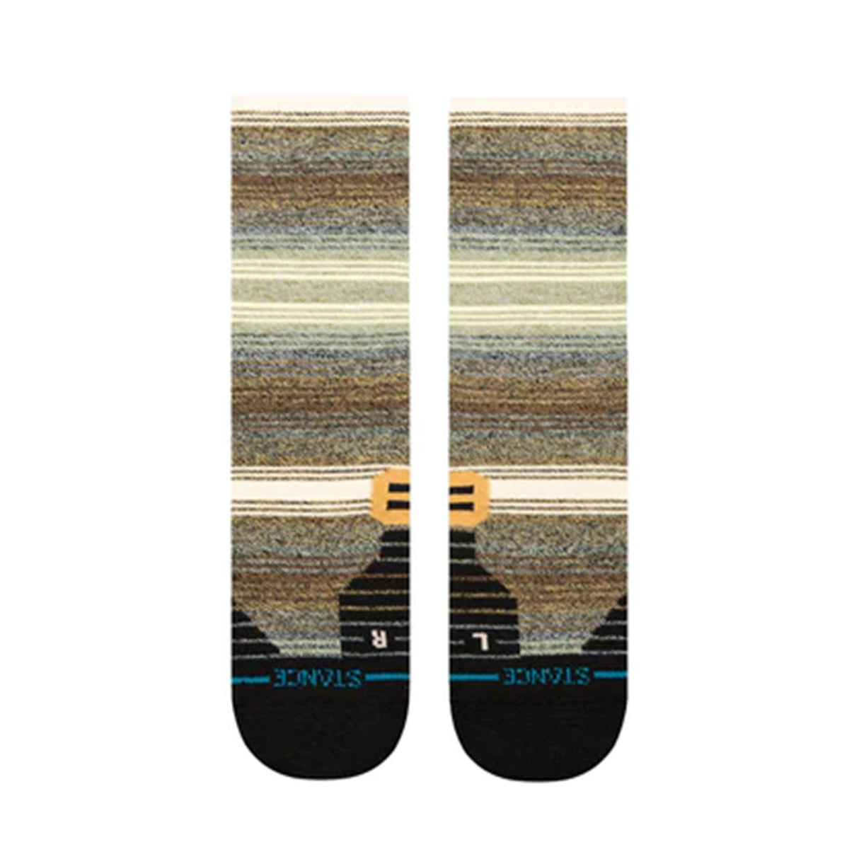 Stance High Peak Socks Green / Medium-Green / Large - 53 Degrees North 