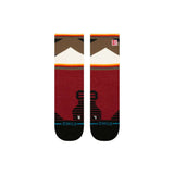 Stance Jimmy Chin Mid Wool Crew Socks Red / Medium (UK 5.5-8)-Red / Large (UK 8.5-11.5) - 53 Degrees North 