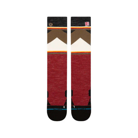 Stance Jimmy Chin Ultralight Wool Snow Socks Red / Medium (UK 5.5-8)-Red / Large (UK 8.5-11.5) - 53 Degrees North 