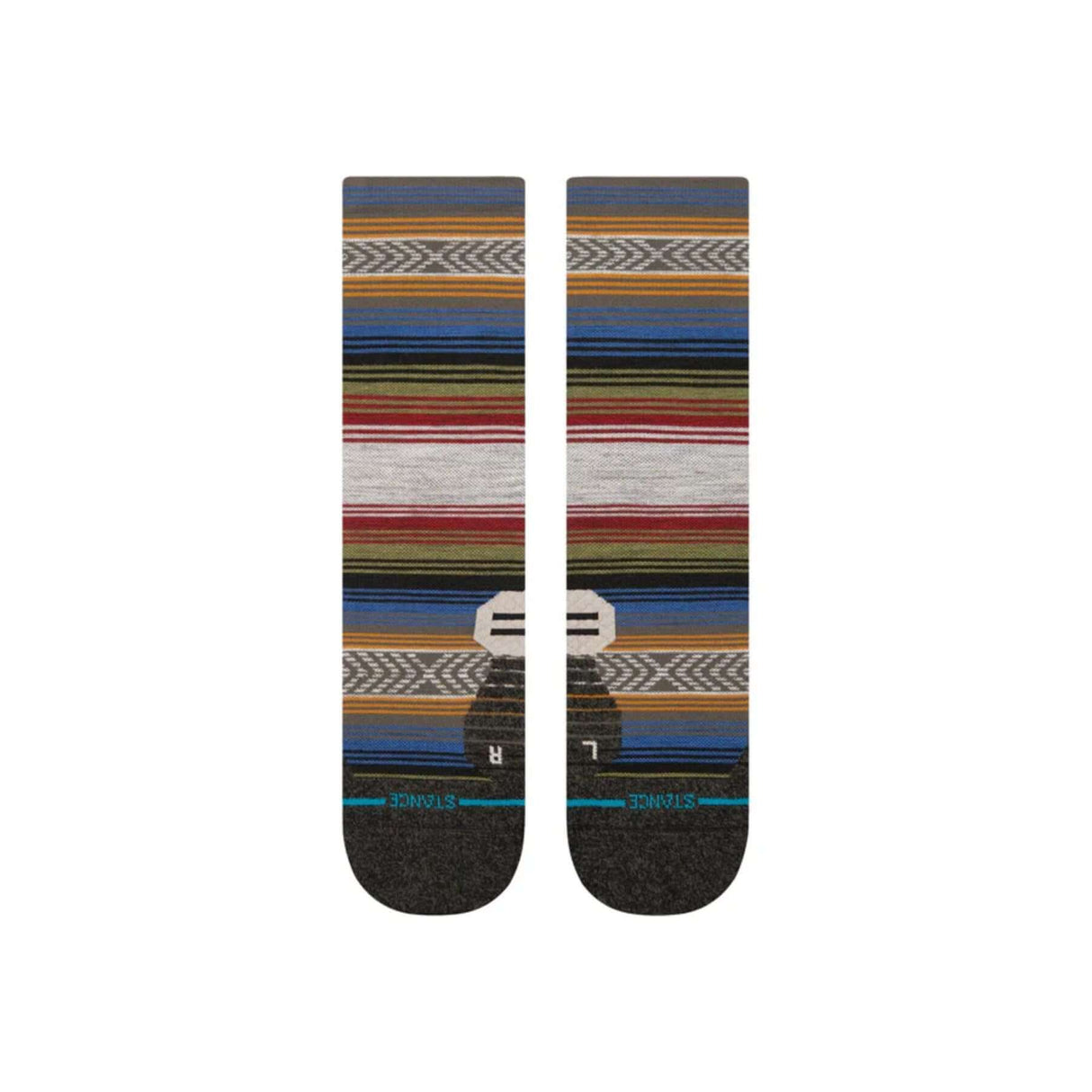 Stance Light Wool Crew Socks Black/Red / Medium (UK 5.5-8)-Black/Red / Large (UK 8.5-11.5)-Cobalt Blue / Medium (UK 5.5-8)-Cobalt Blue / Large (UK 8.5-11.5) - 53 Degrees North 