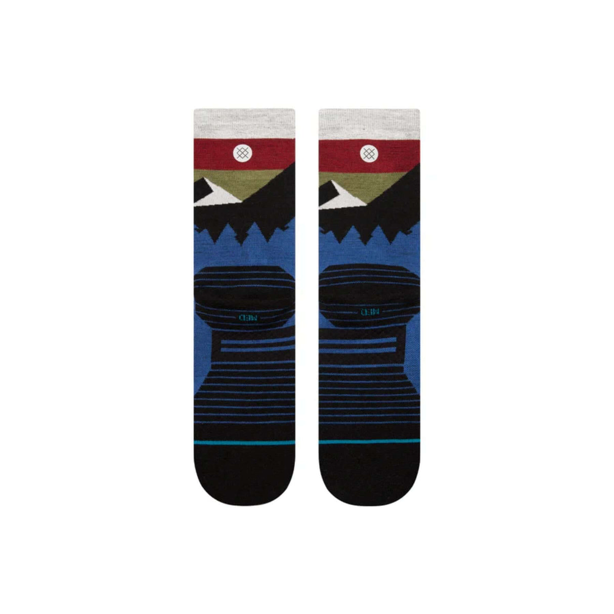 Stance Light Wool Crew Socks Black/Red / Medium (UK 5.5-8)-Black/Red / Large (UK 8.5-11.5)-Cobalt Blue / Medium (UK 5.5-8)-Cobalt Blue / Large (UK 8.5-11.5) - 53 Degrees North 