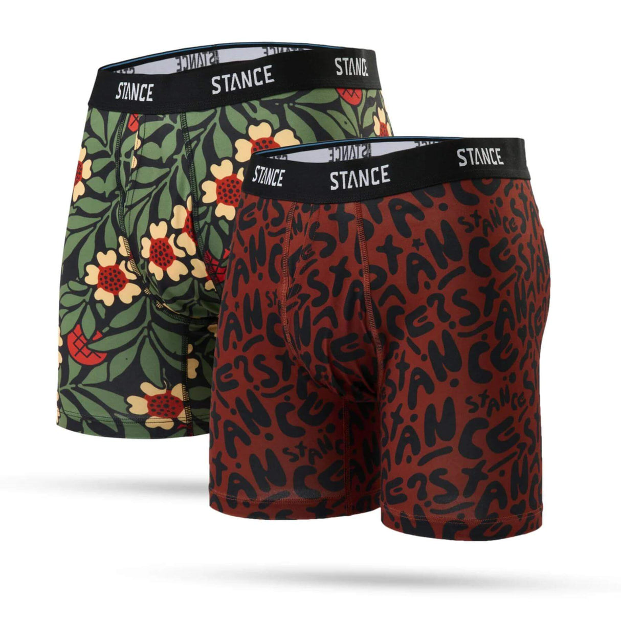 Stance Men's Brand Love Boxer Briefs - 2 Pack Multi / Small-Multi / Medium-Multi / Large-Multi / X-Large - 53 Degrees North 