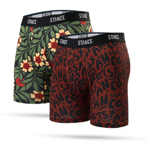 Stance Men's Brand Love Boxer Briefs - 2 Pack Multi / Small-Multi / Medium-Multi / Large-Multi / X-Large - 53 Degrees North 