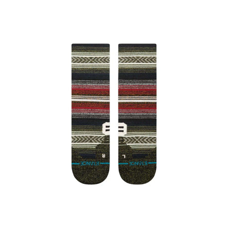 Stance Mid Wool Crew Socks Black / Medium (UK 5.5-8)-Black / Large (UK 8.5-11.5)-Black/Red / Medium (UK 5.5-8)-Black/Red / Large (UK 8.5-11.5)-Olive / Medium (UK 5.5-8) - 53 Degrees North 