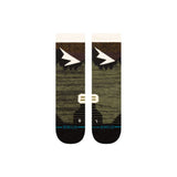 Stance Mid Wool Crew Socks Black / Medium (UK 5.5-8)-Black / Large (UK 8.5-11.5)-Black/Red / Medium (UK 5.5-8)-Black/Red / Large (UK 8.5-11.5)-Olive / Medium (UK 5.5-8) - 53 Degrees North 