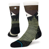 Stance Mid Wool Crew Socks Black / Medium (UK 5.5-8)-Black / Large (UK 8.5-11.5)-Black/Red / Medium (UK 5.5-8)-Black/Red / Large (UK 8.5-11.5)-Olive / Medium (UK 5.5-8) - 53 Degrees North 