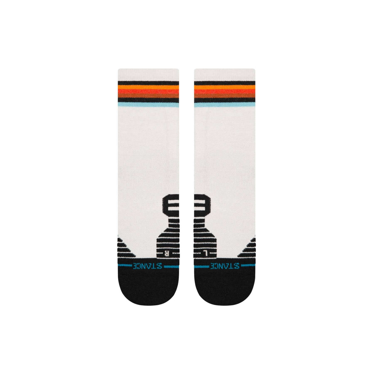 Stance Vindicated Mid Wool Crew Socks Light Heather / Medium (UK 5.5-8)-Light Heather / Large (UK 8.5-11.5) - 53 Degrees North 
