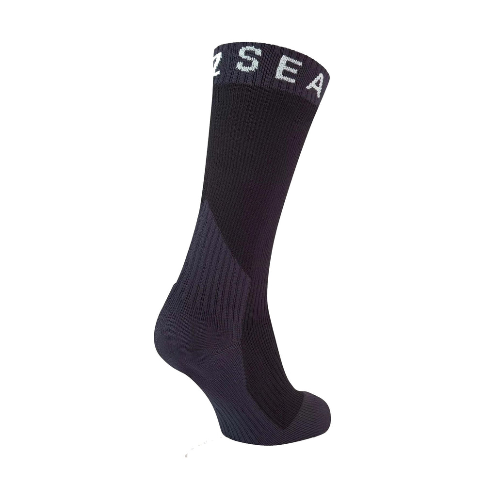 Seal Skinz Stanfield Waterproof Extreme Cold Weather Mid Length Sock #color_black-grey-white