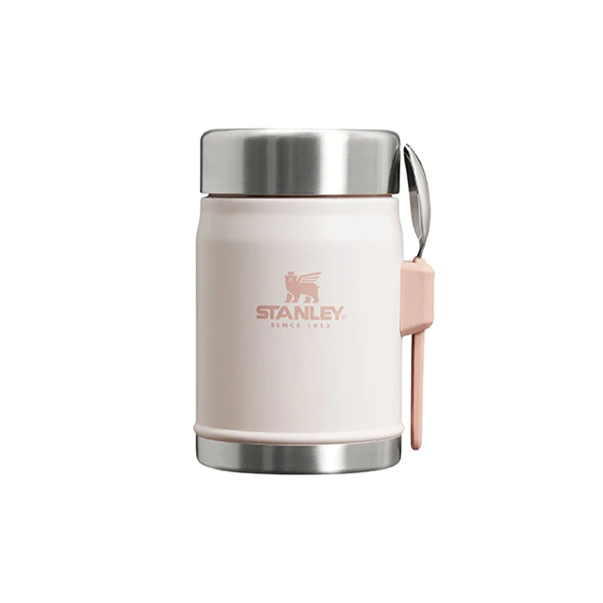 Stanley Classic Legendary Food Jar + Spork 0.4L Matte Black Pebble-Goldenrod Coral-Violet Blossom-Hammertone Green-Rose Quartz - 53 Degrees North 