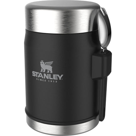 Stanley Classic Legendary Food Jar + Spork 0.4L Matte Black Pebble-Goldenrod Coral-Violet Blossom-Hammertone Green-Rose Quartz - 53 Degrees North 