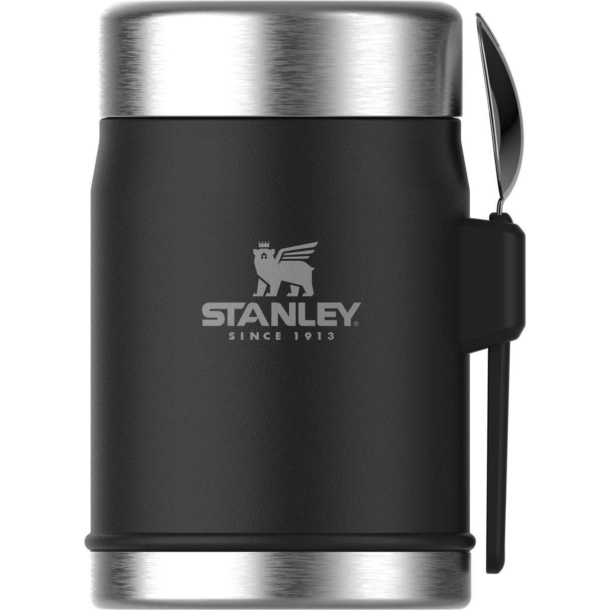 Stanley Classic Legendary Food Jar + Spork 0.4L Matte Black Pebble-Goldenrod Coral-Violet Blossom-Hammertone Green-Rose Quartz - 53 Degrees North 