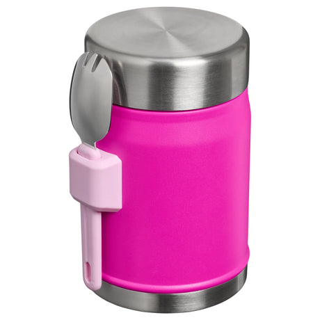 Stanley Classic Legendary Food Jar + Spork 0.4L Matte Black Pebble-Goldenrod Coral-Violet Blossom-Hammertone Green-Rose Quartz - 53 Degrees North 