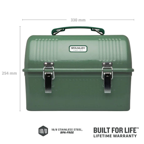 Stanley Legendary Classic Lunch Box 9.5L Hammertone Green - 53 Degrees North 