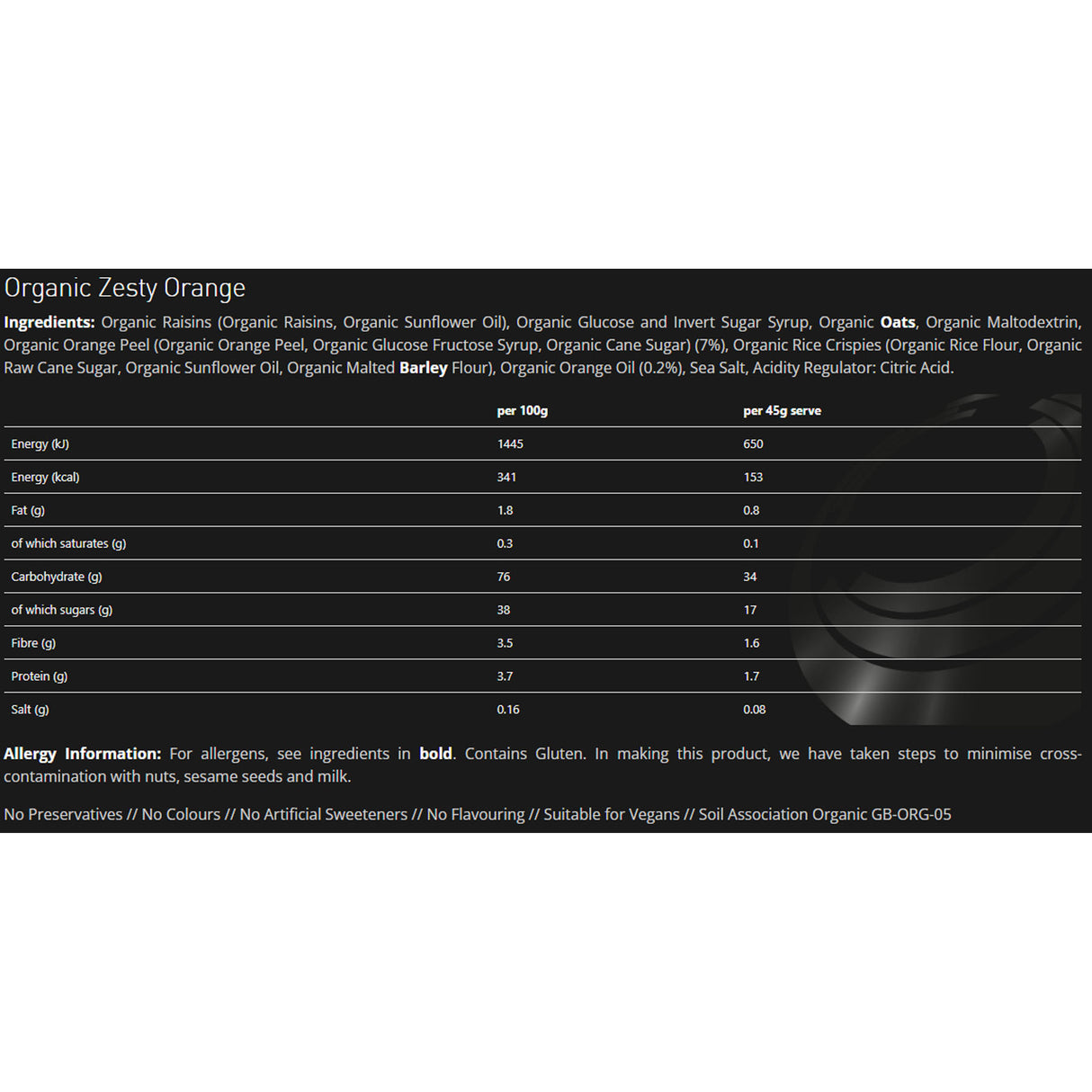 TORQ Organic Energy Bar Juicy Mango-Sundried Banana-Zingy Apple-Zesty Orange - 53 Degrees North 