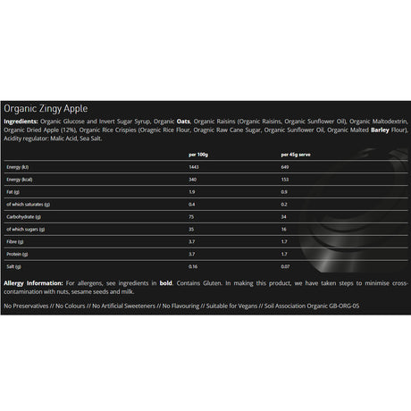 TORQ Organic Energy Bar Juicy Mango-Sundried Banana-Zingy Apple-Zesty Orange - 53 Degrees North 
