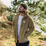 Passenger Men's Adventure Recycled Deep Pile Sherpa Fleece Jacket Rich Navy / Small-Rich Navy / Medium-Rich Navy / Large-Rich Navy / X-Large-Rich Navy / XX-Large #- 53 Degrees North 