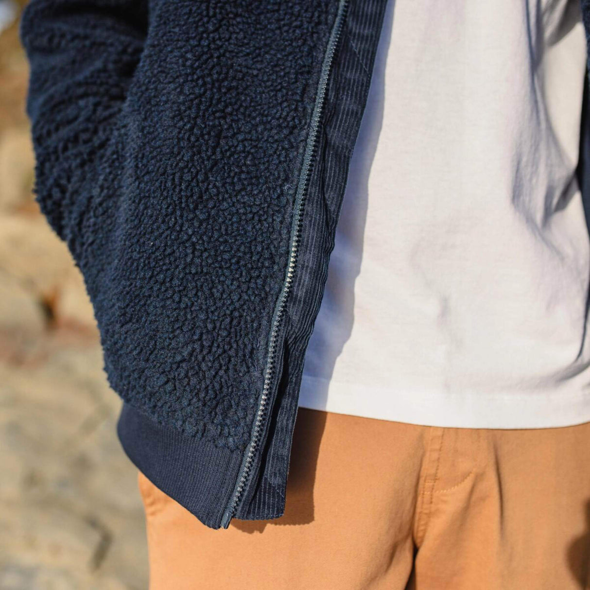 Passenger Men's Adventure Recycled Deep Pile Sherpa Fleece Jacket Rich Navy / Small-Rich Navy / Medium-Rich Navy / Large-Rich Navy / X-Large-Rich Navy / XX-Large #- 53 Degrees North 