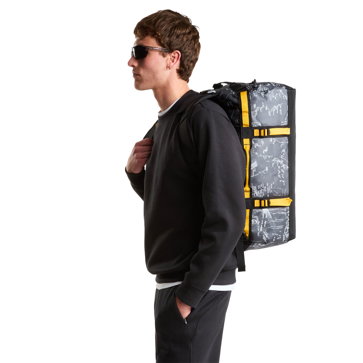 The North Face Base Camp Duffel Bag - Small Anthracite Grey Conrad-Opal Frost TNF Postcard-Stone Slab/Granite Grey-White Ash/Calacatta-Metal Pink/Hushed Laven - 53 Degrees North 