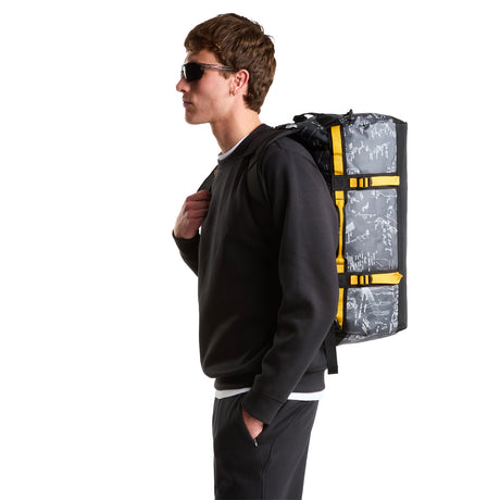 The North Face Base Camp Duffel Bag - Small Anthracite Grey Conrad-Opal Frost TNF Postcard-Stone Slab/Granite Grey-White Ash/Calacatta-Metal Pink/Hushed Laven - 53 Degrees North 