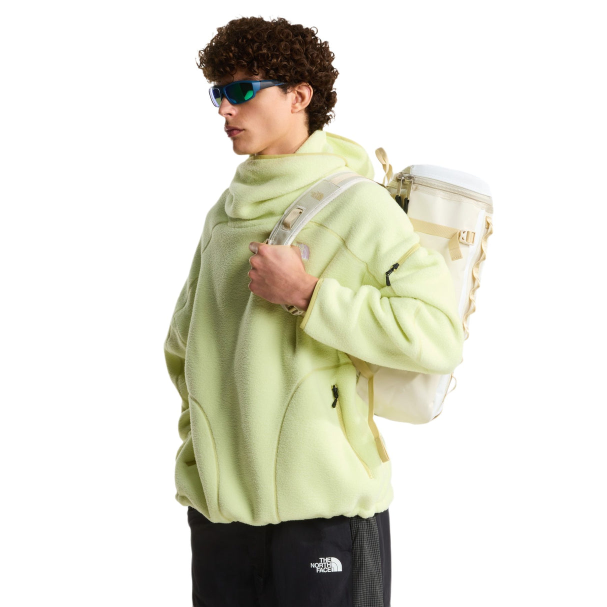 The North Face Base Camp Fuse Box Backpack White Ash/Calacatta-Summit Gold/TNF Black-TNF Black/TNF Black-TNF Black/Sulphur Spring Green - 53 Degrees North 