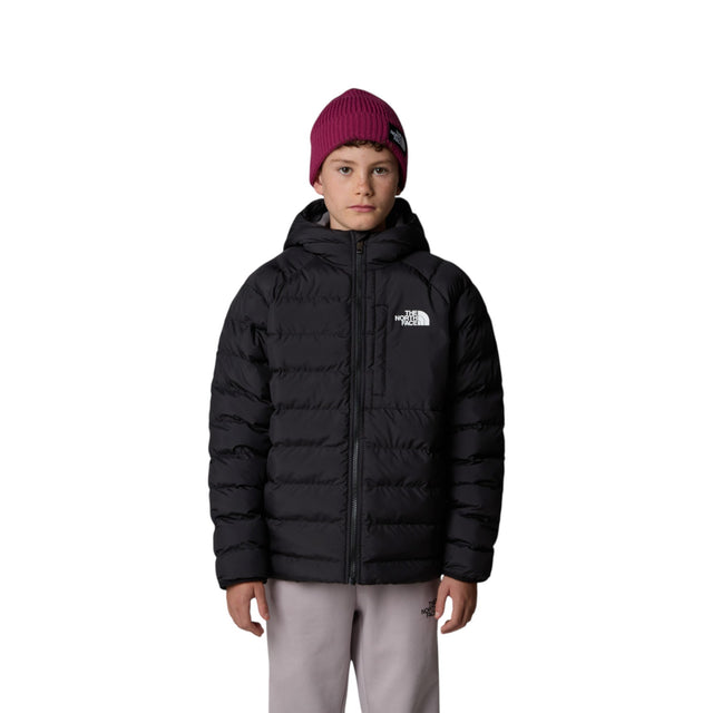 The North Face Boys' Reversible Perrito Hooded Jacket TNF Black/Smoked Pearl / Age 7-8 - 53 Degrees North
