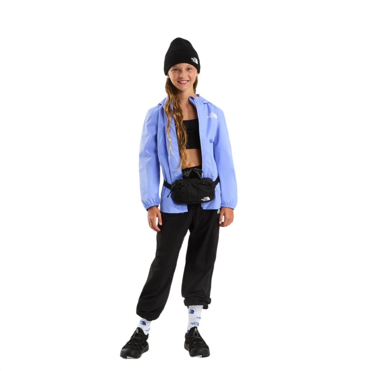 The North Face Girls' Antora Rain Jacket Periwinkle Glow / Age 7-8 - 53 Degrees North