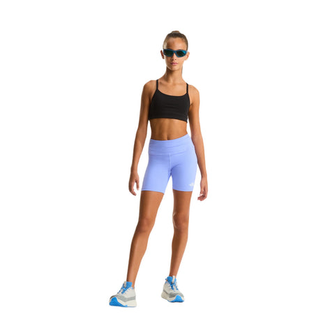 The North Face Girls' Flex Tight Shorts - 5 Inch Periwinkle Glow / Age 7-8-Periwinkle Glow / Age 10-Periwinkle Glow / Age 12-Periwinkle Glow / Age 14-16-Periwinkle Glow / Age 18-20 - 53 Degrees North 