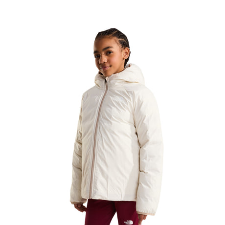 The North Face Girls' Reversible Perrito Hooded Jacket Timeless Taupe / Age 7-8 - 53 Degrees North
