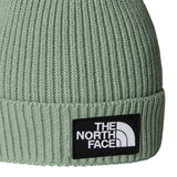 The North Face Kids' TNF Logo Box Cuffed Beanie Slate Moss-Meridian Blue/Nuptse Bear Patch-TNF Black - 53 Degrees North 