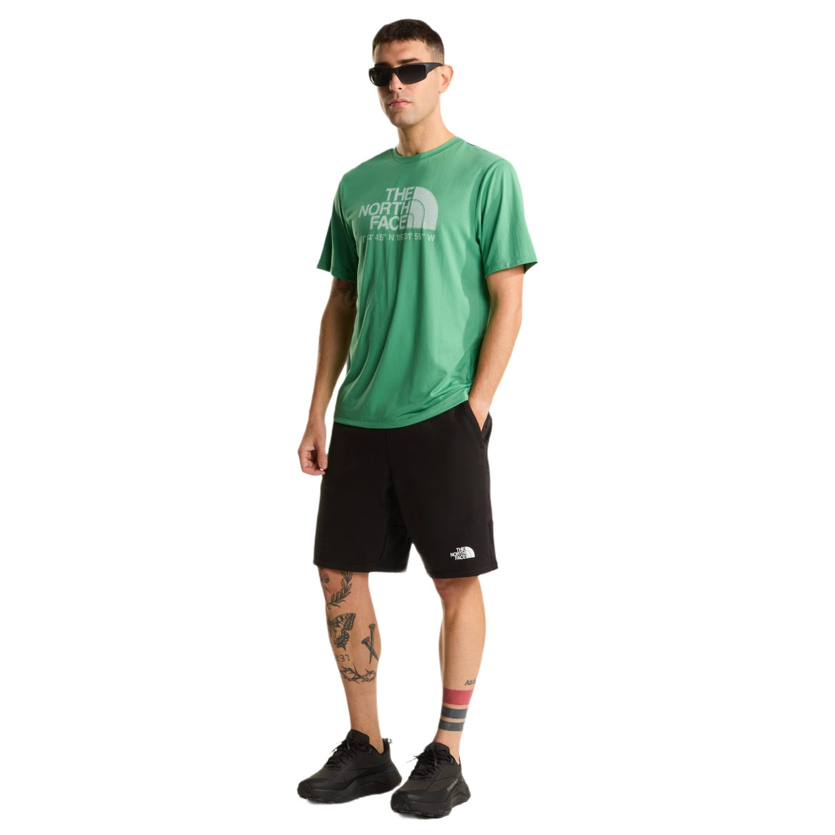 The North Face Men's 24/7 Short Sleeve Tee Logo Graphic Dimmed Algae / Small-Dimmed Algae / Medium-Dimmed Algae / Large-Dimmed Algae / X-Large - 53 Degrees North 