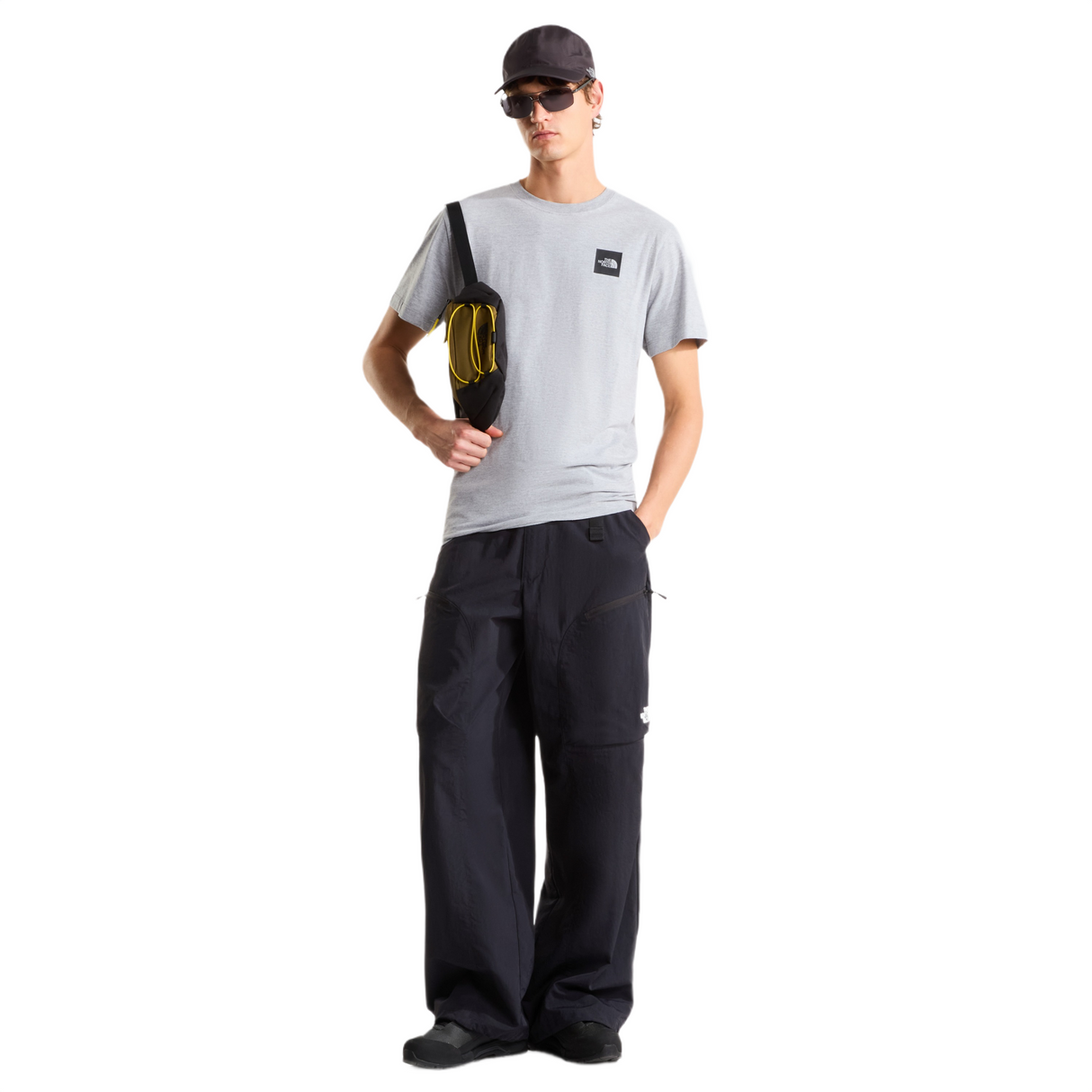 The North Face Men's Evolution Box Half Dome T-Shirt TNF Pale Grey Heather / Small - 53 Degrees North