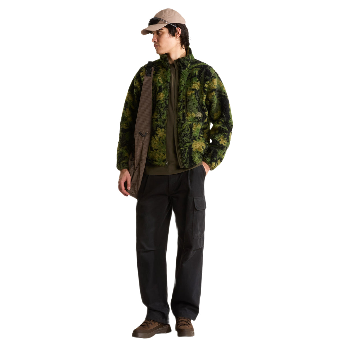 The North Face Men's Extreme Pile 2 Full Zip Jacket Print New Taupe Green Yosemite / Small - 53 Degrees North