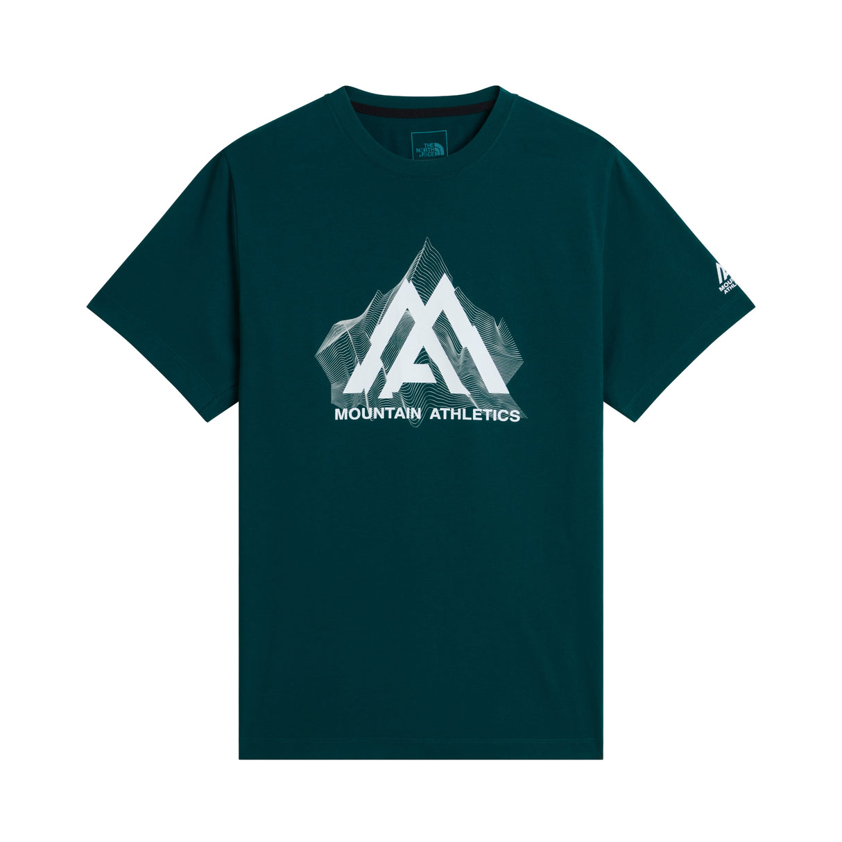 The North Face Men's Mountain Athletics Topographic T-Shirt Pacific Teal / Small - 53 Degrees North